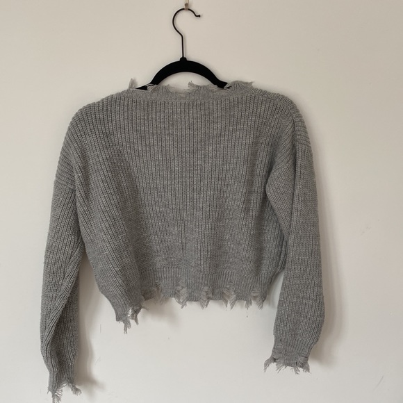 Gray Girls Sweater - Picture 6 of 6